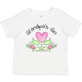 thumbnail image 3 of Inktastic Grandpa's Girl Heart Flowers Girls Baby T-Shirt, 3 of 5