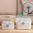 thumbnail image 6 of Ikeay Box, Box Double Layer with Handle Removable Tray Portable Large Capacity Emergency Kit Container Organizer, Food Storage, 6 of 6
