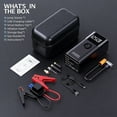 thumbnail image 3 of 10-in-1 Jump Starter with Air Compressor, 3500A 150PSI Portable 12V Jump Box Car Battery (9 Gas/8 L Diesel), with Auto-Shutoff Tire Inflator, Power Bank, LED Lights, Large LCD Display, 3 of 6
