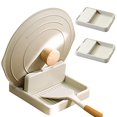 thumbnail image 1 of 2 Pack Spoon Rest with Lid Holder  for Spatula Ladle Pot Utensil  Kitchen Accessories for Cooking, 1 of 11