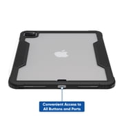 onn Slim Rugged Tablet Case for iPad Air 11\ (M3, M2) / iPad Air (4th, 5th generation) / iPad Pro 11\ (1st, 2nd, 3rd, 4th generation) - Black/Clear
