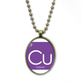 thumbnail image 1 of Química de metales de transición elementos periodo mesa cobre cu Collar Colgante de cadena vintage Colección de joyas colgantes Unbranded M, 1 of 3