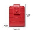 thumbnail image 2 of Estuche portátil para lápiz labial con espejo para bolso, organizador de lápiz labial de cuero PU, se adapta a 3 lápices labiales, bolsa de maquillaje para viaje, 2 of 8