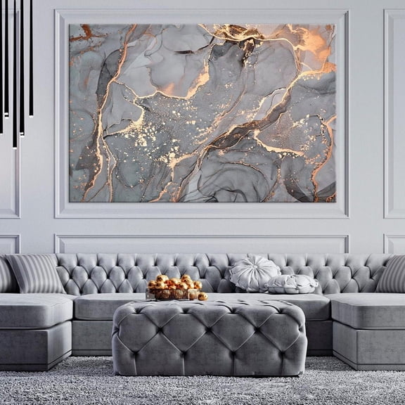 Luvia Abstract Canvas Art Marble Print Living Room Decor Contemporary Art Multi Panel Canvas Fashion Art Modern Art Abstract Canvas Art Canvas, 8x10 UNFRAMED