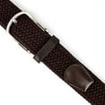thumbnail image 4 of Elastic Belts for Men, Braided Belt, Canvas Woven Elastic Stretch Belts for Men/Junior, Brown, 4 of 7
