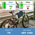 thumbnail image 6 of 48V 14Ah Battery 48V Lithium-ion Ebike Battery 1000W with BMS Compatible for Adult Electric Bikes Motors, 6 of 7