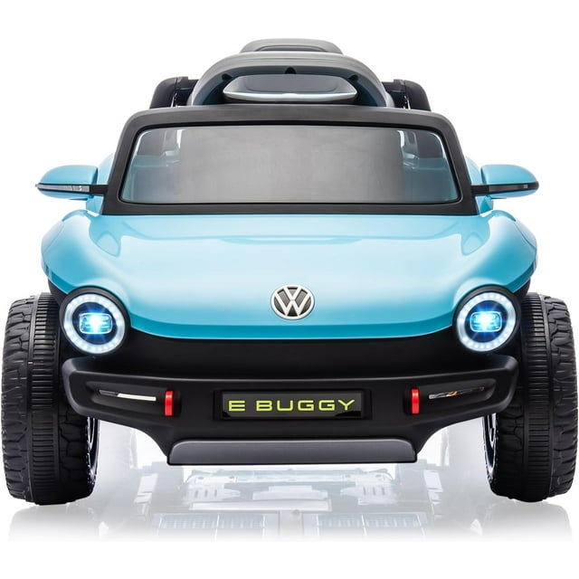 Electric Car-12V Ride-On Toy w/Parent Remote Control | LED Lights, Bluetooth & MP3 Player for Boys and Girls,Blue