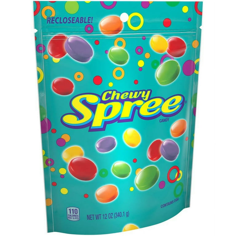 Spree Chewy Candy Bag, 12 oz, Soft Gummy Texture - Walmart.com
