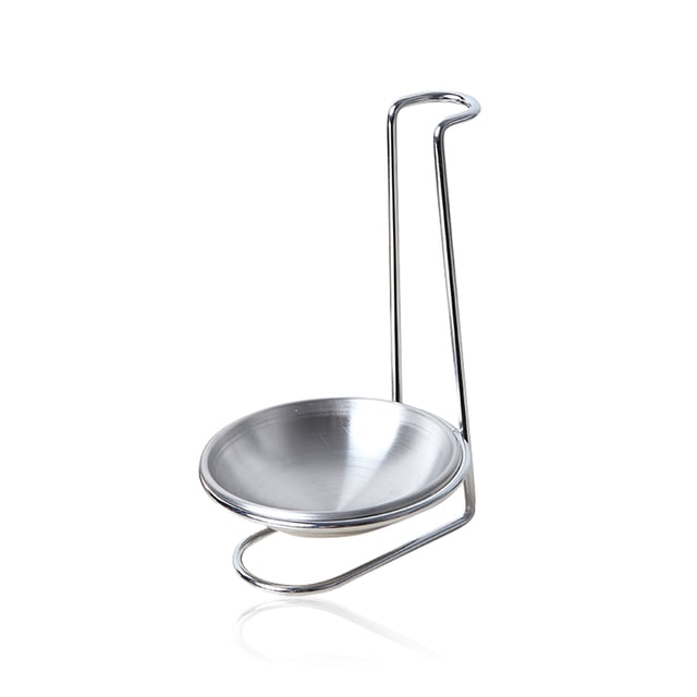 Inteprter Nuevo soporte de cuchara Vertical de acero inoxidable, colador de cuchara, soporte para utensilios de cocina, herramienta de cocina Cocina y Comedor