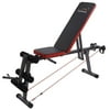 Botrong Adjustable Weight Bench Strength Training Incline Foldable Multi-Purpose Bench for Full Body Exercise Bench for Home Use