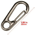 thumbnail image 2 of Paracord Planet 25 mm Mini Clasp Carabiners – Metal Quick Release Carabiners for Hiking Packs, & Keychains (Silver, 50 Pack), 2 of 4