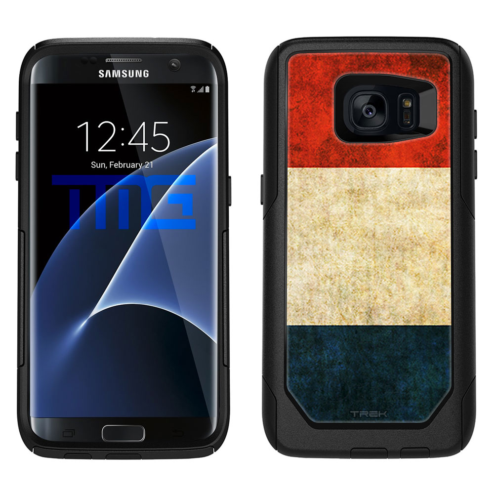 Skin Decal for OtterBox Commuter Samsung Galaxy S7 Edge Case Vintage Dutch Flag by Trek Media Group