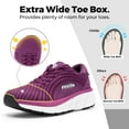 thumbnail image 2 of FitVille Womens Wide Running Shoes Lightweight Sneakers for Women with Arch Support, Purple, 7 Wide, 2 of 6
