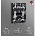 thumbnail image 2 of Parked At The Store II Black And White Canvas Wall Art Prints For Men by Notoriart, Black Floater Frame, 16"x24", 2 of 7