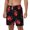 White, variant on Beautiful Red Ladybug pattern Mens Swim Trunks with Compression Liner Stretch Beach Shorts Quick Dry with Zipper Pockets No-Chafing Board Shorts-Small