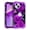 Purple Rose, variant on Meshine Phone Case for iPhone 15,Glow in The Dark Three Layer Heavy Duty Shockproof Full Body Protection Hard Plastic Bumper+Soft Silicone Protective Case,Purple Rose