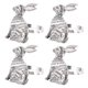 thumbnail image 1 of KAKOWELY 4 anillos para servilletas de conejito de Pascua, anillos de aleación para servilletas, hermosos porta anillos para servilletas, 1 of 4