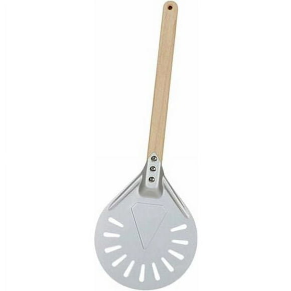 Professional Pizza Turning Peel,Long Handle 7/8/9 Inch Perforated Pizza Turning Peel, Pizza Peel, Aluminum Pizza Peel Paddle, Small 8 Inch 40cm