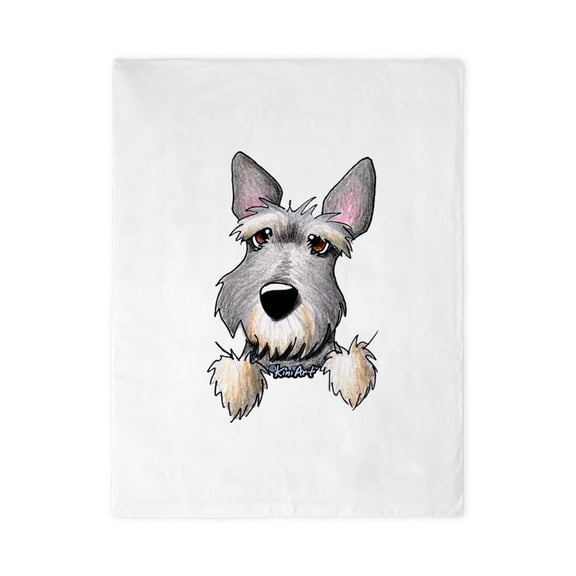 CafePress - Pocket Schnauzer - Twin Duvet Cover, Printed Comforter Cover