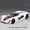 Tomahawk White, variant on 1:32 Scale Sports Car Model MC20 Tomahawk SRT Toys Alloy Diecast Sound Light Doors Opened Pull Back Ornament Supercars for Kids