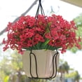 thumbnail image 2 of 6 Bundles Artificial Flowers, Outdoor Indoor UV Resistant Fake Flowers No Fade Faux Plastic Plants Garden Porch Window Box Decoration, 2 of 8
