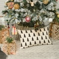 thumbnail image 6 of Sm:)e Christmas Tree Throw Pillow Cover 12 x 20 inch Beige, Winter Holiday Decor for Sofa, 6 of 7