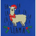 thumbnail image 4 of Old Glory Mens Christmas Fa La Llama Long Sleeve T Shirt, 4 of 6