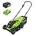 thumbnail image 3 of Greenworks 24V 13" Brushless Push Lawn Mower, 4Ah USB Battery and Charger Included [125+ Compatible Tools], 3 of 4