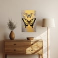 thumbnail image 5 of ZHONGYUTONG Butterfly Canvas Wall Art Yellow Butterfly Pictures Wall Decor Painting for Living Room Framed (16.00" x 24.00"), 5 of 5