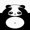 Panda Bear Black White Style, variant on WIRESTER Drink Round Fabric Felt Neoprene Coasters Set of 4pcs, Pineapple