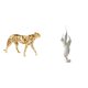 thumbnail image 1 of Escultura De Resina De Guepardo Con Plumas Doradas, Figura De Animal Moderna, Adorno Decorativo De Mesa Para Oficina, Hogar, Gabinete, Decoración, 1 of 8