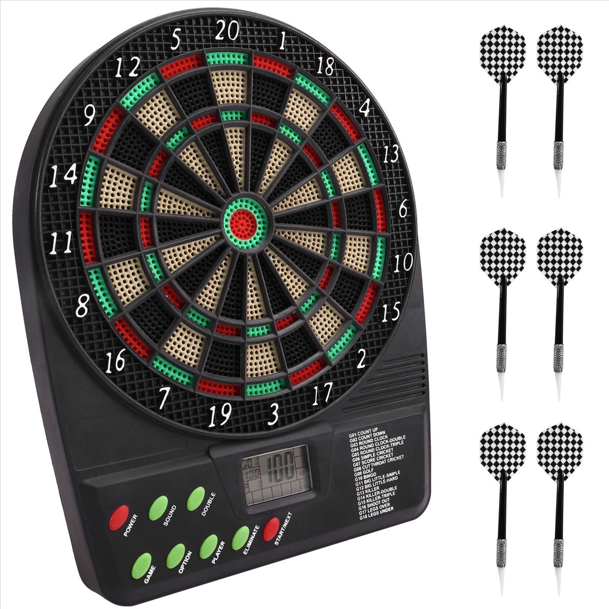 Electronic Dartboard -Game Set Automatic Scoring -Plate Board Sound Prompt  Family Toys