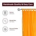 thumbnail image 4 of Lined-Mustard  Tab Top  Sheer Sari Curtain / Drape  - 60W x 120L - Piece, 4 of 4