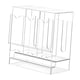 thumbnail image 4 of Caja organizadora de acrílico para dispensador de paquetes de refuerzo, almacenamiento de tarjetas coleccionables de escritorio, transparente Base transparente, 4 of 7