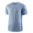 thumbnail image 5 of Men's Moisture Wicking Breathable Active Performance Tech T-Shirts Workout Shirt with Short Sleeve Size 3XL Blue, 5 of 9