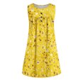 thumbnail image 5 of Cocktail Dresses for Women Women's Summer Design Casual Dress Gradual Sleeveless Neck V-Neck Long Dress Yellow M, 5 of 5