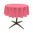thumbnail image 1 of LA Linen TCpop51R-HotPinkP38 Nappe en Popeline de Polyester Rose Vif - 51 Po. Ronde, 1 of 1
