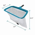 thumbnail image 3 of Pool Skimmer Net Heavy Duty Swimming Leaf Rake Deep Fine Nylon Mesh Bag Fast Cleaning Debris Removal Tool Pole Not Included, 3 of 8