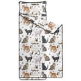 thumbnail image 2 of Realistic Cat Breed White Pattern Teens Toddler Nap Mat with Pillow, Sleeping Mat Bag for Preschool Daycare 59"x22", 2 of 6