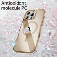thumbnail image 3 of Transparent Magnetic Case for Apple iPhone 16 Pro Max, Camera Lens Kickstand Compatible with Magsafe Shockproof Slim Fit Luxury Back Cover Clear Phone Case for iPhone 16 Pro Max, Gold, 3 of 6