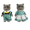 thumbnail image 1 of Simulation Forest Rabbit Family DIY Playset Mini Rabbit Bear Figure Toy Dolls Kids Gifts, 1 of 1