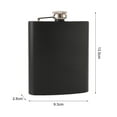 thumbnail image 7 of Cheers.US Flask for Liquor and Funnel - Leak Proof Stainless Steel Pocket Hip Flask with Black Leather Cover for Discrete Shot Drinking of Alcohol, Whiskey, Rum and Vodka | Gift for Men, 7 of 7