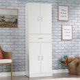 thumbnail image 4 of Sauder Armoire de Rangement en Bois Manufacturé Finition Blanche, 4 of 11