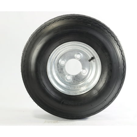 4 Lug Galvanized Wheel - Trailer Tire On Rim 5.70-8 570-8 5.70X8 8 in. LRB 4 Lug Bolt Wheel Galvanized
