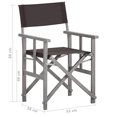 thumbnail image 4 of vidaXL Chaises de Réalisateur 2 Pcs Bois d'Acacia Massif, 4 of 5