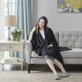 thumbnail image 3 of Comfort Spaces Black Polyester Plush Throw, 60" x 50", 3 of 9