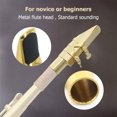 thumbnail image 4 of Muslady 6C Tenor Saxophone Mouthpiece Musical Instrument Accessories Brass Material with Reed Cap Buckle Patch, 4 of 8