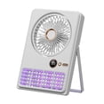 thumbnail image 1 of Ventilador de escritorio multifuncional de bajo ruido, 5 velocidades, portátil, refrigeración personal Enchufe, 1 of 8