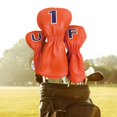 thumbnail image 4 of 3 piezas PU Golf Club Headcover Sharpla naranja azul, 4 of 8