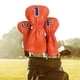 thumbnail image 4 of 3 piezas PU Wood Golf Head Covers Protection Fit All Fairway Woods and Drivers Universal Golf Club Headcovers Accesorios de golf para hombres y naranja azul shamjiam Cubierta de la cabeza del palo de golf, 4 of 9